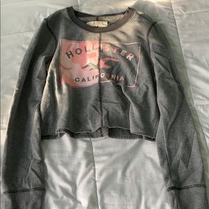 Hollister cropped sweatshirt